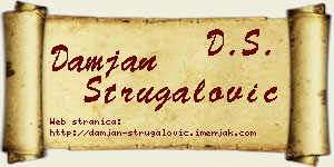 Damjan Strugalović vizit kartica